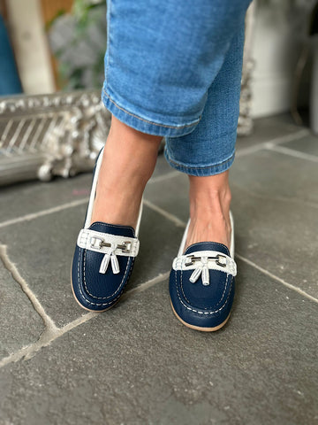 Navy tassel loafers on sale ladies