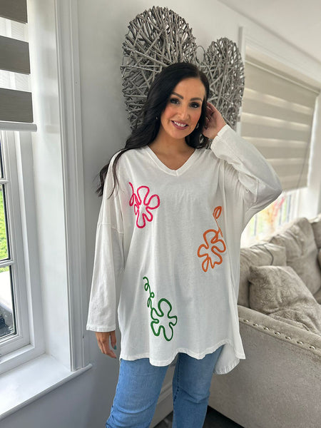 Loft winter bouquet sweatshirt sale