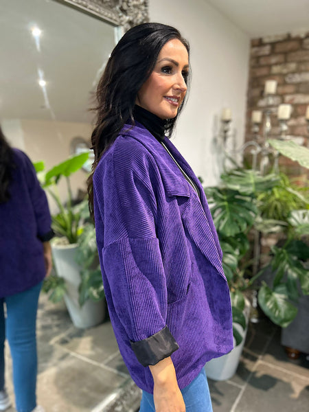 Purple hot sale cord jacket