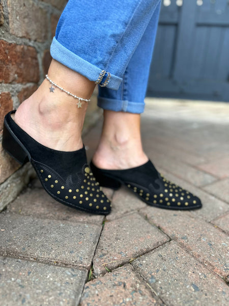 Target black studded sales mules