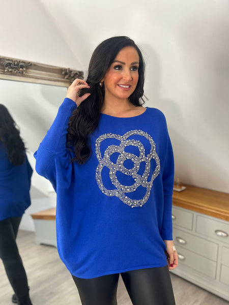 Royal blue 2024 plus size sweater