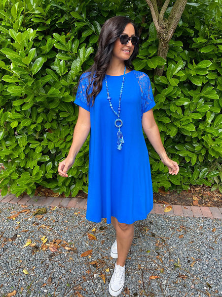 Royal blue hotsell shift dresses uk