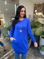 Royal blue hotsell tunic dress