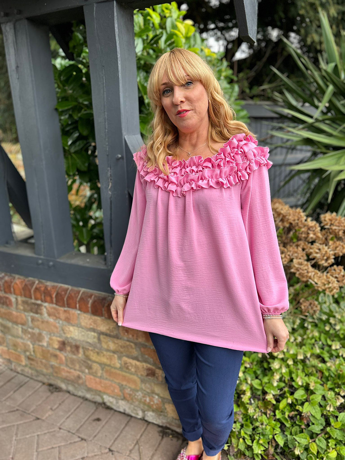 Pink Ruched Hem Top Lottie – Tillett's