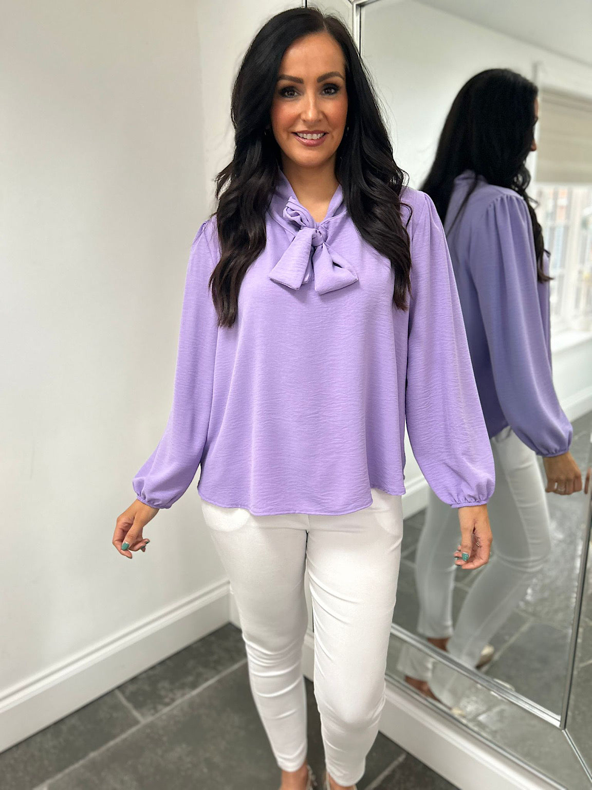 Lilac blouse store