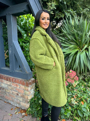 Olive shop teddy coat