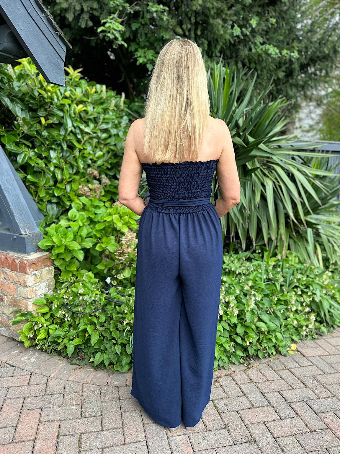 Navy Wide Leg Jumpsuit Melanie Tillett s