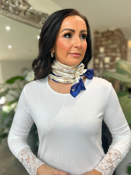 Vanilla Silk Style Gem Rope Scarf – Tillett's