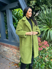 Olive shop teddy coat