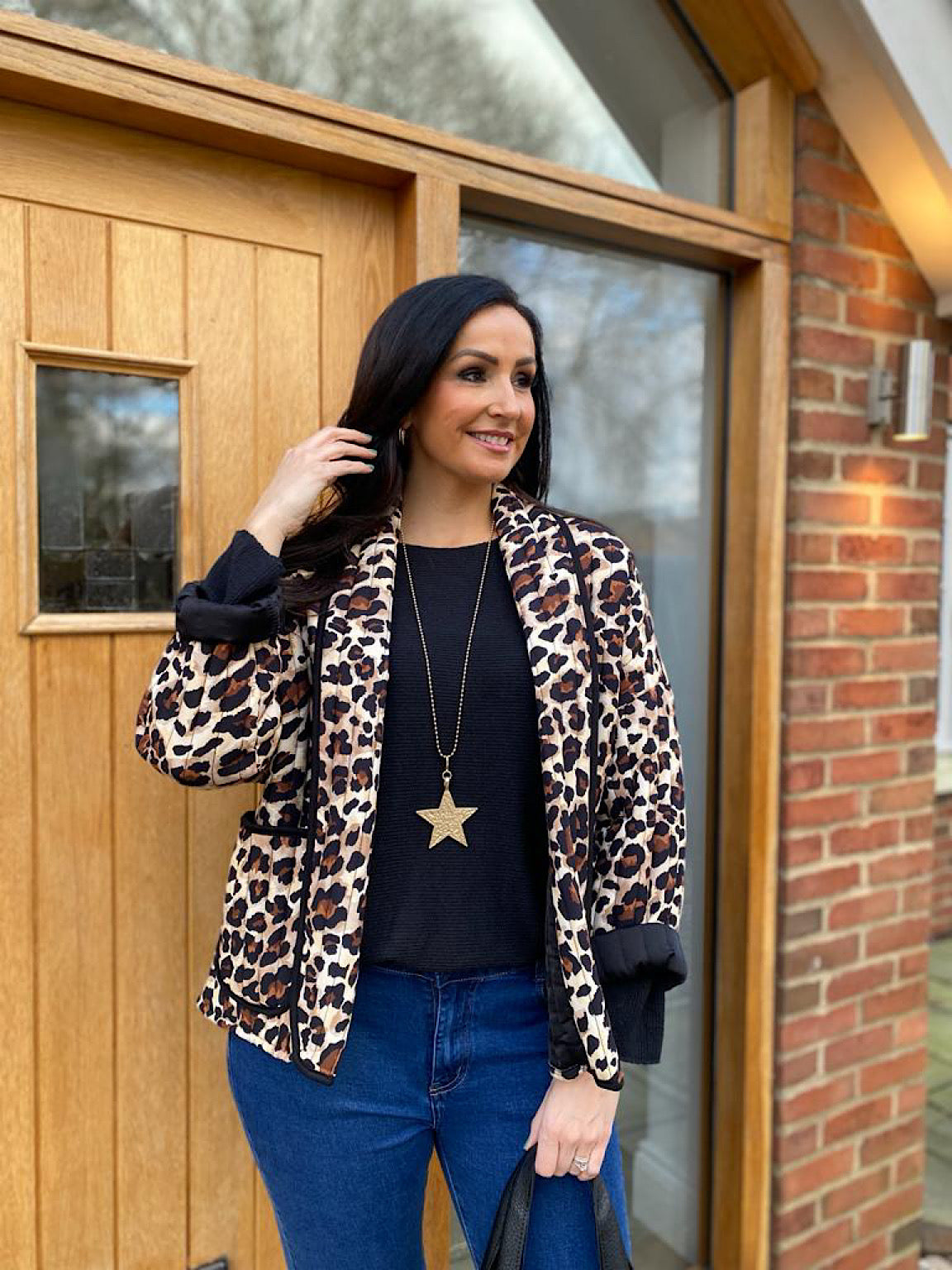 Leopard print outlet jackets uk