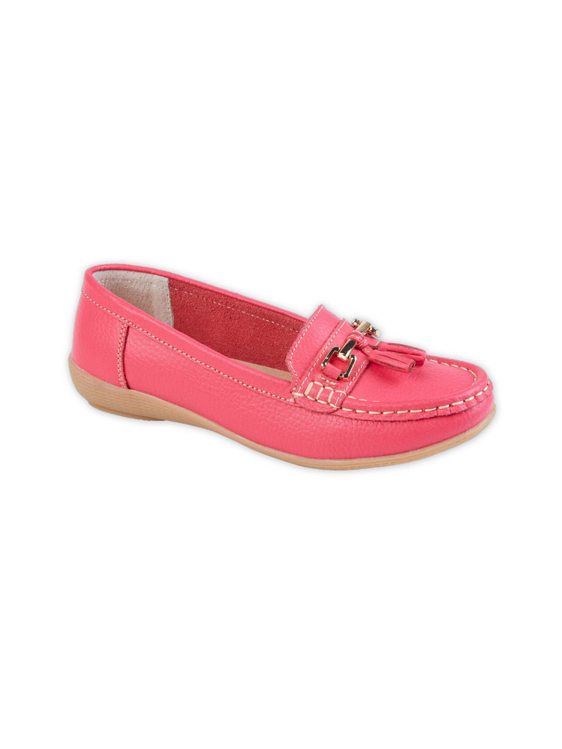 Pink Leather Tassel Loafer Tillett s