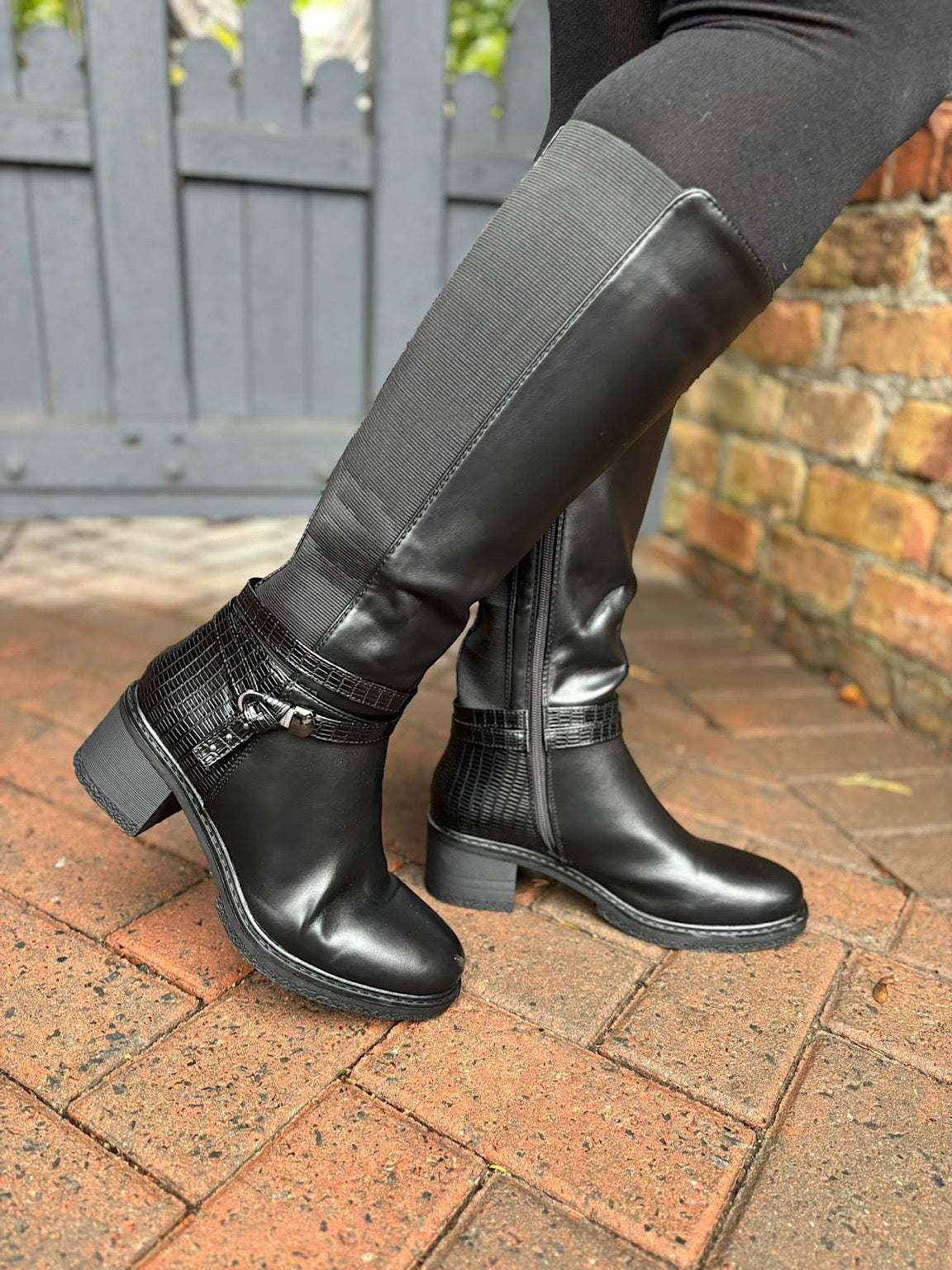 Pleather boots hotsell