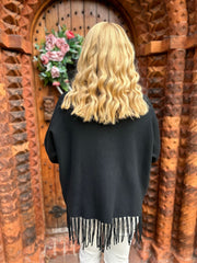 Black tassel jumper hotsell