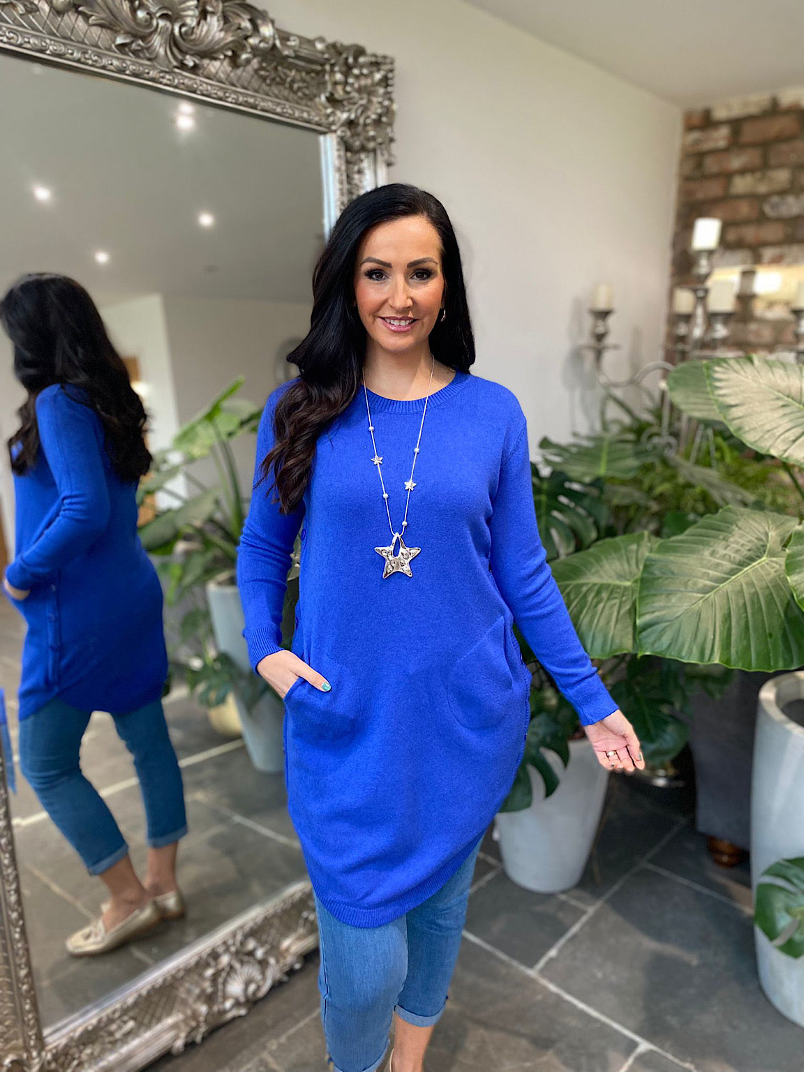 Royal blue tunic store dress