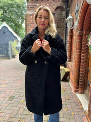 Black teddy coat uk best sale