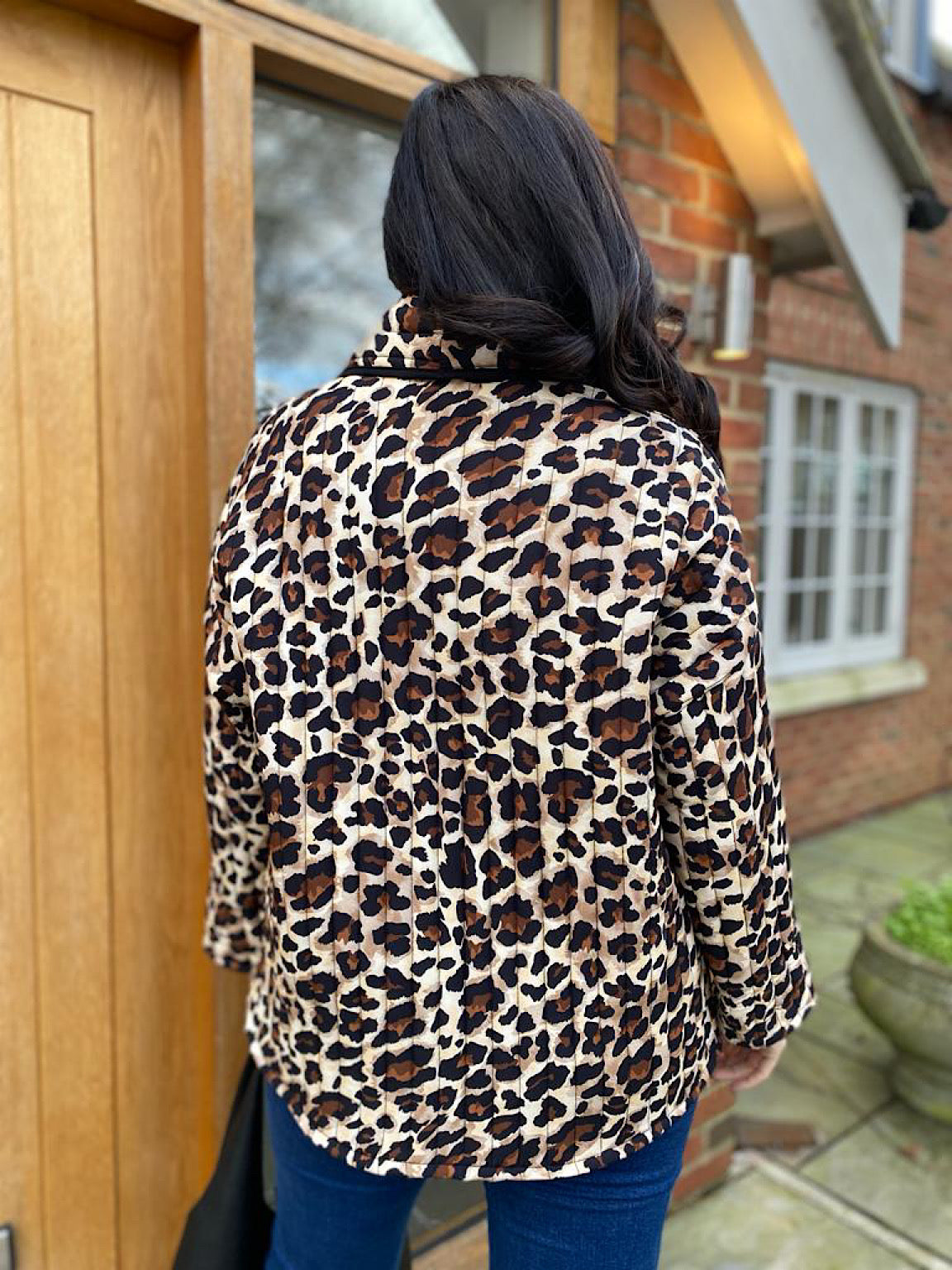 Leopard print outlet jacket next