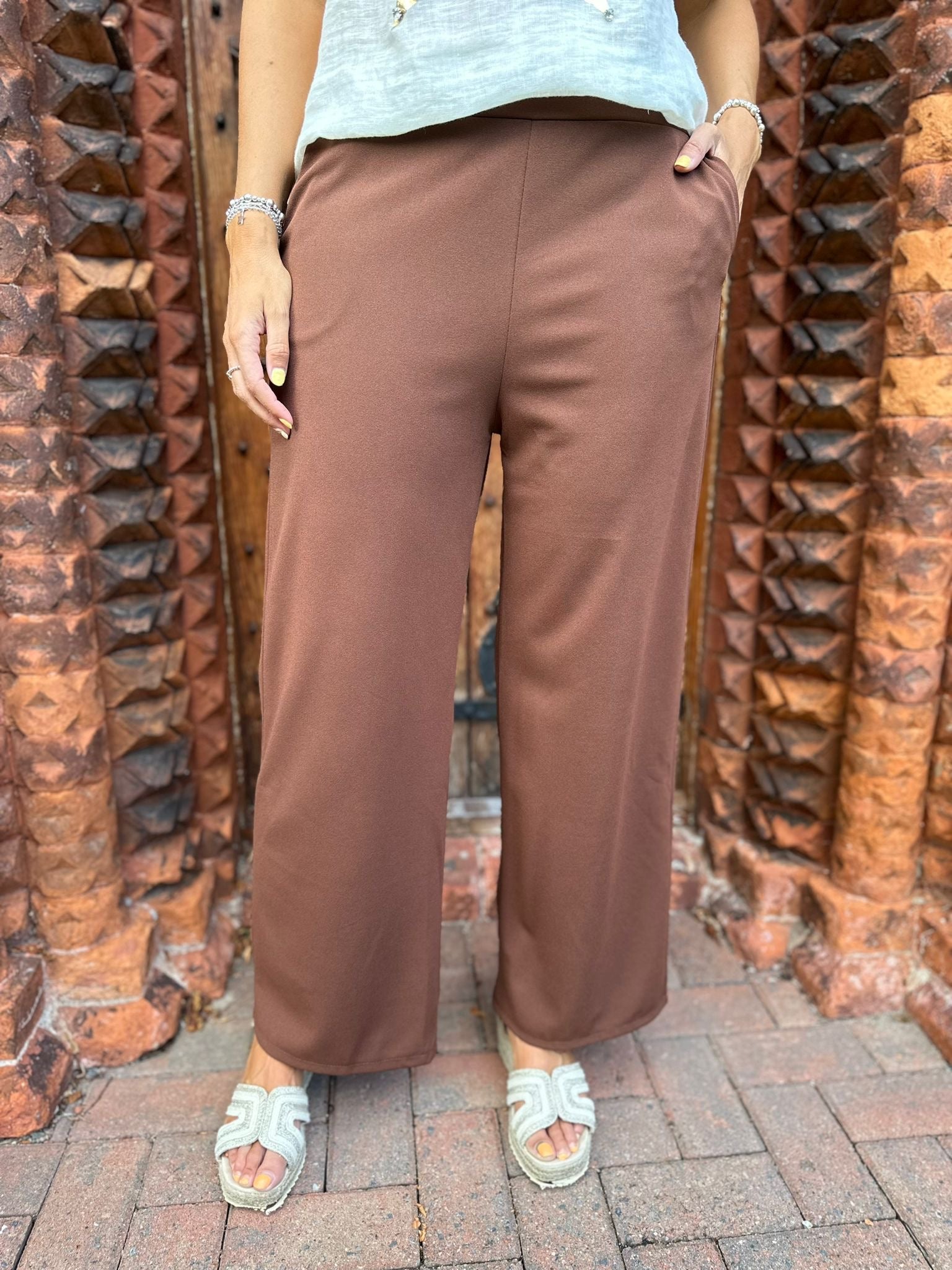 Wide leg fashion trousers size 18