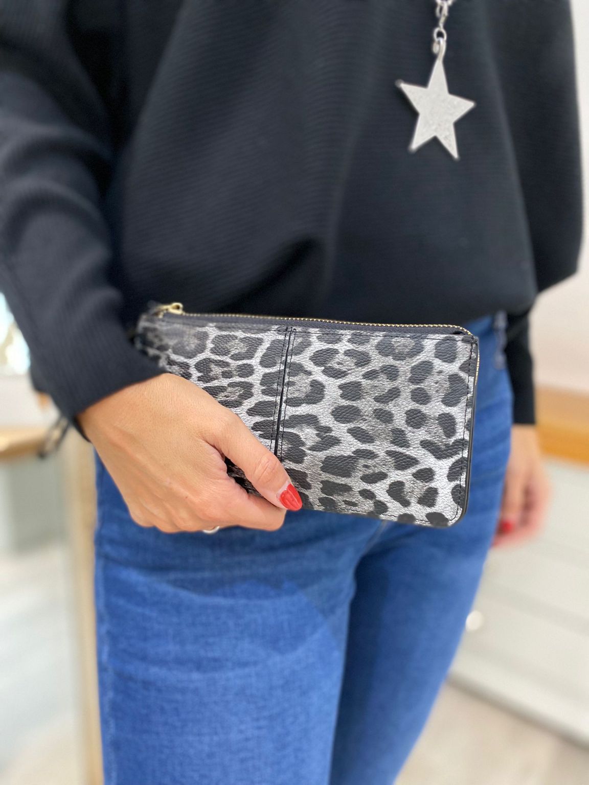 Givenchy Oversized Leopard Print Clutch | New – My Haute