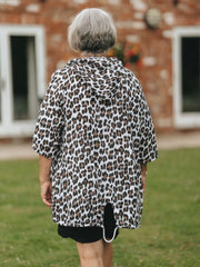 Leopard print jacket hot sale with hood