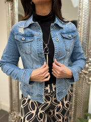 Longline denim jacket on sale zara